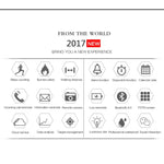 EX18 Smart Sports Watch FSTN Full View Screen Luminous Dial High Tensile TPU Strap, Support Steps Counting / Burned Calory / Calendar Date / Bluetooth 4.0 / Incoming Call Reminder / Low Battery Reminder