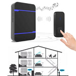 مستقبل جرس باب لاسلكي N15K-1T1-B بقوة 110 ديسيبل، مقاوم للماء بمعيار IP55، منخفض استهلاك الطاقة، واي فاي مع ضوء ليلي، 53 نغمة موسيقية، مسافة استقبال: 300م، N15K-1T1-B أبيض، N15K-1T1-B أسود
