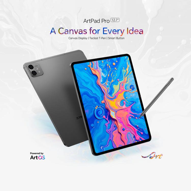 Teclast ArtPad Pro Tablet PC, 8GB+256GB, 12.7 inch Android 15 MTK Helio G99 Octa Core, 4G Network Dual SIM, ArtPad Pro