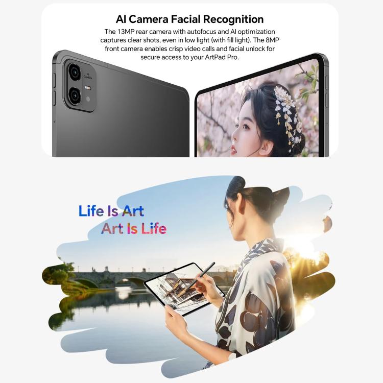 Teclast ArtPad Pro Tablet PC, 8GB+256GB, 12.7 inch Android 15 MTK Helio G99 Octa Core, 4G Network Dual SIM, ArtPad Pro