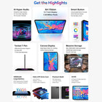 Teclast ArtPad Pro Tablet PC, 8GB+256GB, 12.7 inch Android 15 MTK Helio G99 Octa Core, 4G Network Dual SIM, ArtPad Pro