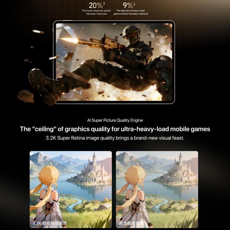 Honor MagicPad3 Pro 13.3 inch WiFi Tablet PC, 12GB+512GB MagicOS 10.0 Qualcomm Snapdragon 8 Lite Gen5 Octa Core, 12GB+512GB