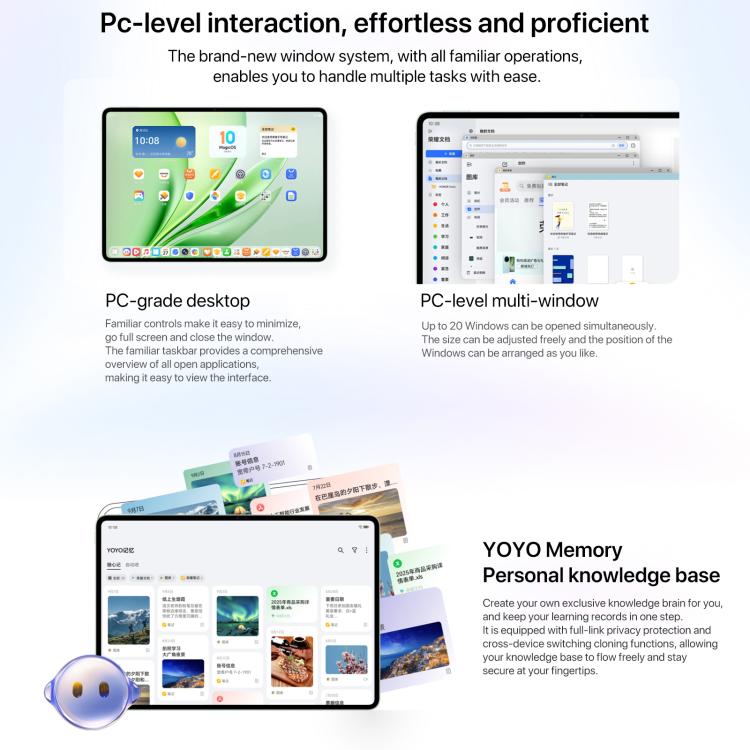 Honor MagicPad3 12.5 inch WiFi Tablet PC, 12GB+256GB MagicOS 9.0.1 Qualcomm Snapdragon 8 Gen3 Octa Core, 12GB+256GB