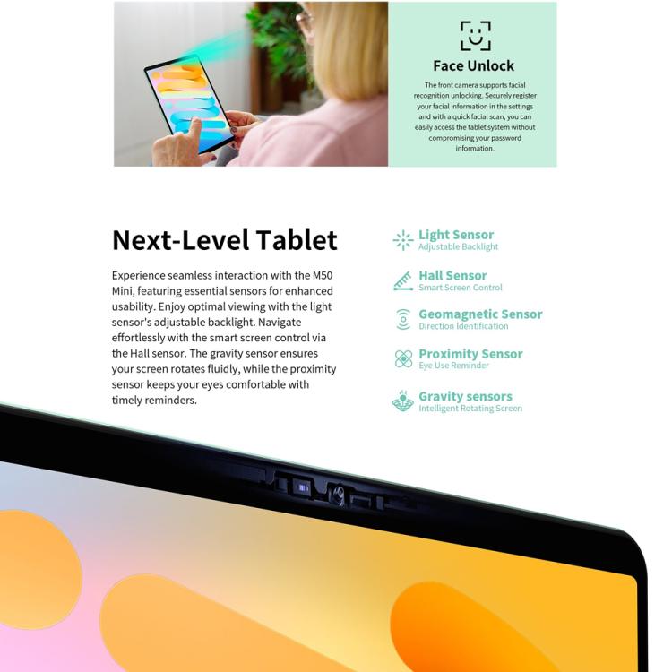 Teclast M50 Mini WiFi Tablet PC, 4GB+128GB, 8.7 inch Android 15 Unisoc T606 Octa Core, M50 Mini