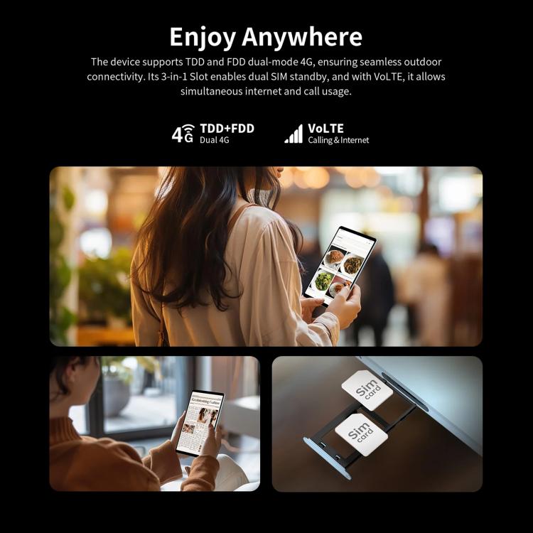 Teclast T50 Mini 4G LTE Tablet PC, 8GB+128GB, 8.7 inch Android 15 MediaTek Helio G99 Octa Core, Support Dual SIM, T50 Mini