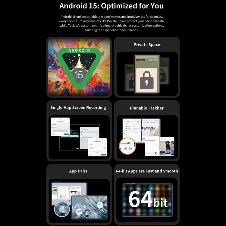 Teclast T50 Mini 4G LTE Tablet PC, 8GB+128GB, 8.7 inch Android 15 MediaTek Helio G99 Octa Core, Support Dual SIM, T50 Mini