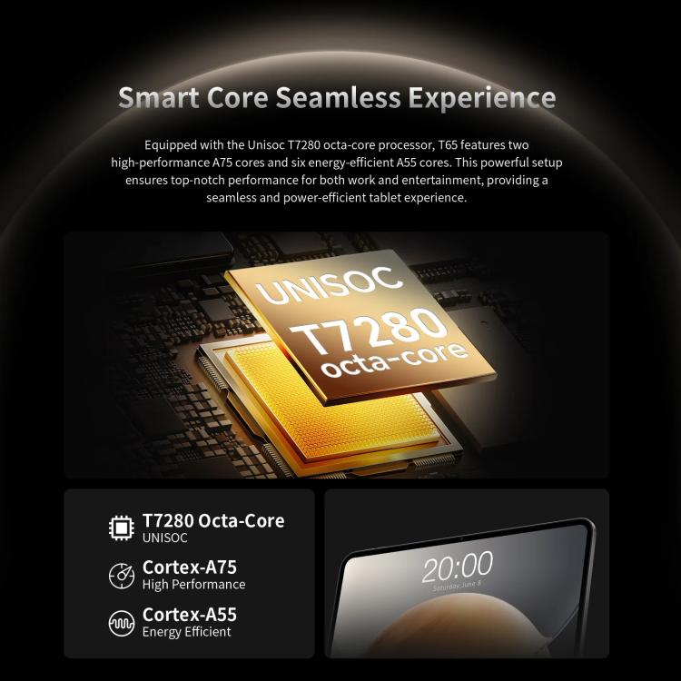 Teclast T65 4G LTE Tablet PC, 8GB+128GB, 13.4 inch Android 15 Unisoc T7280 Octa Core, Support Dual SIM, T65