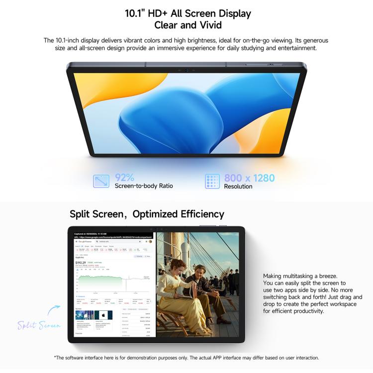 Ulefone Tab A10 Pro Tablet PC, 6GB+128GB, 11 inch Android 14 MediaTek MT8786 Octa Core 4G Network, EU Plug, Tab A10 Pro