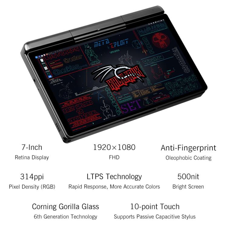 GPD MicroPC 2 Handheld Gaming PC, 16GB+512GB, 7 inch Windows 11 Pro Intel Processor N250, US Plug, WMC2573AU, WMC2573EU, WMC2573UK, WMC2573US