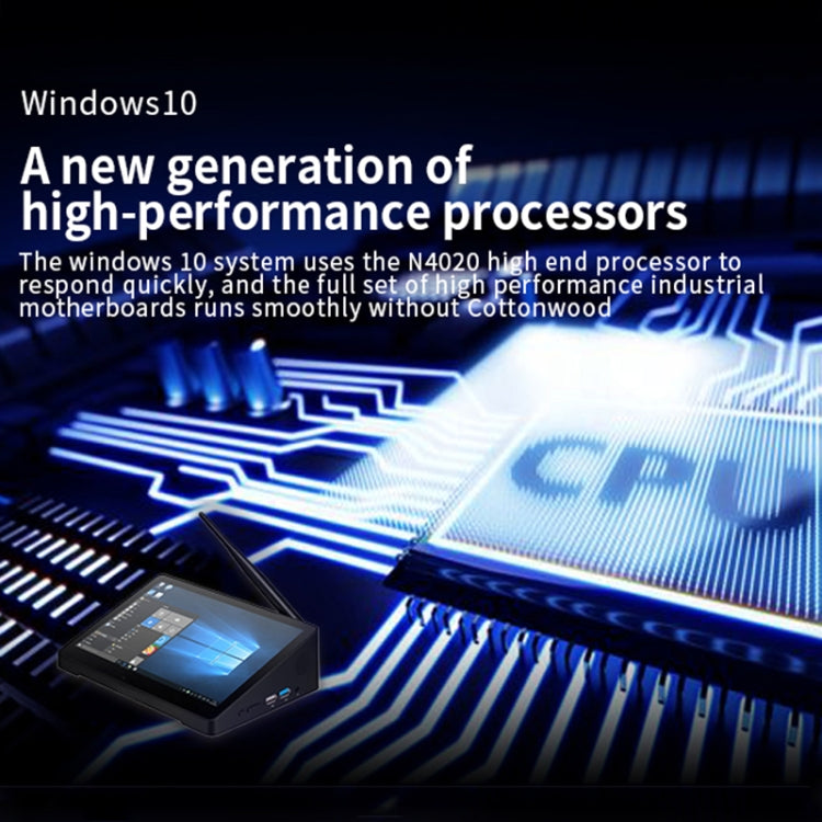 PiPo X9S All-in-One Mini PC, 9.0 inch, 4GB+64GB, Windows 10 Intel Celeron J4105 Quad Core, US Plug, 4GB+64GB