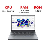 Lenovo XiaoXin 16 SE 2025 Laptop, 16 inch, 16GB+512GB, Windows 11, Intel Core i5-13420H 8-Core, US Plug, XiaoXin 16 SE 2025