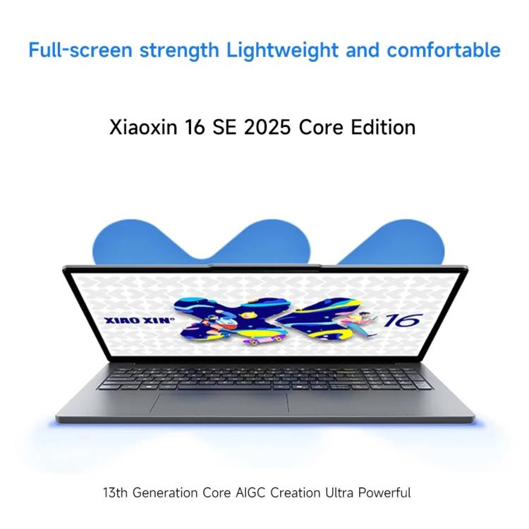Lenovo XiaoXin 16 SE 2025 Laptop, 16 inch, 16GB+512GB, Windows 11, Intel Core i5-13420H 8-Core, US Plug, XiaoXin 16 SE 2025