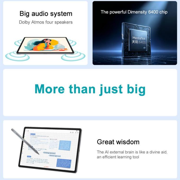 Lenovo Xiaoxin Pad 12.1 inch 2025 WiFi Tablet, 12GB+256GB, MediaTek Dimensity 6400 Octa Core,US Plug, 12GB+256GB