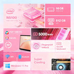 GXMO T152J 15.6 inch Laptop, 16GB+512GB, Windows 11 Pro Intel Celeron N5100 Quad Core, Support Fingerprint Unlock, AU Plug, 16GB+512GB, AU Plug