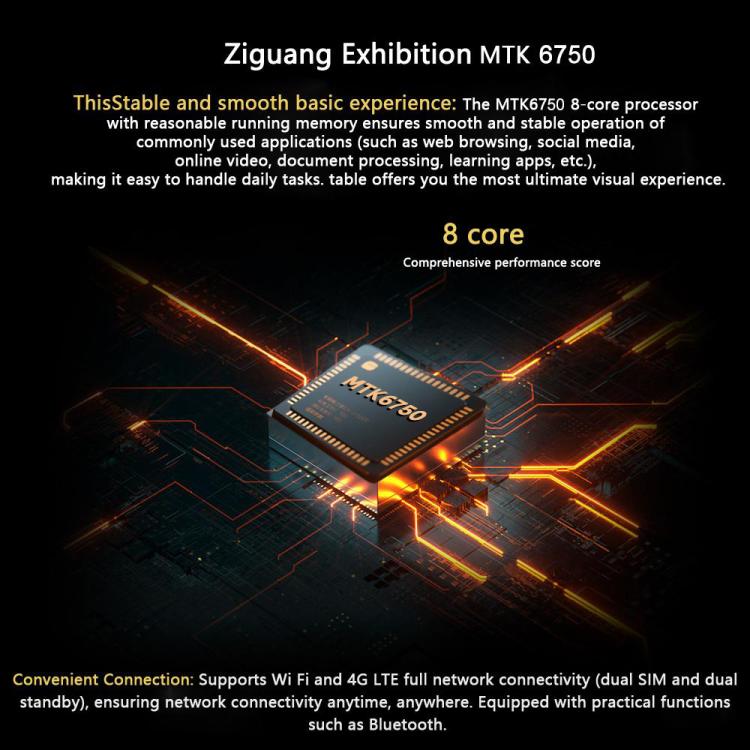 BDF Q10 10.1 inch 4G LTE Tablet PC, 6GB+128GB, Android 10 MTK6750 Octa Core, Support Dual SIM, US Plug, 8GB+256GB