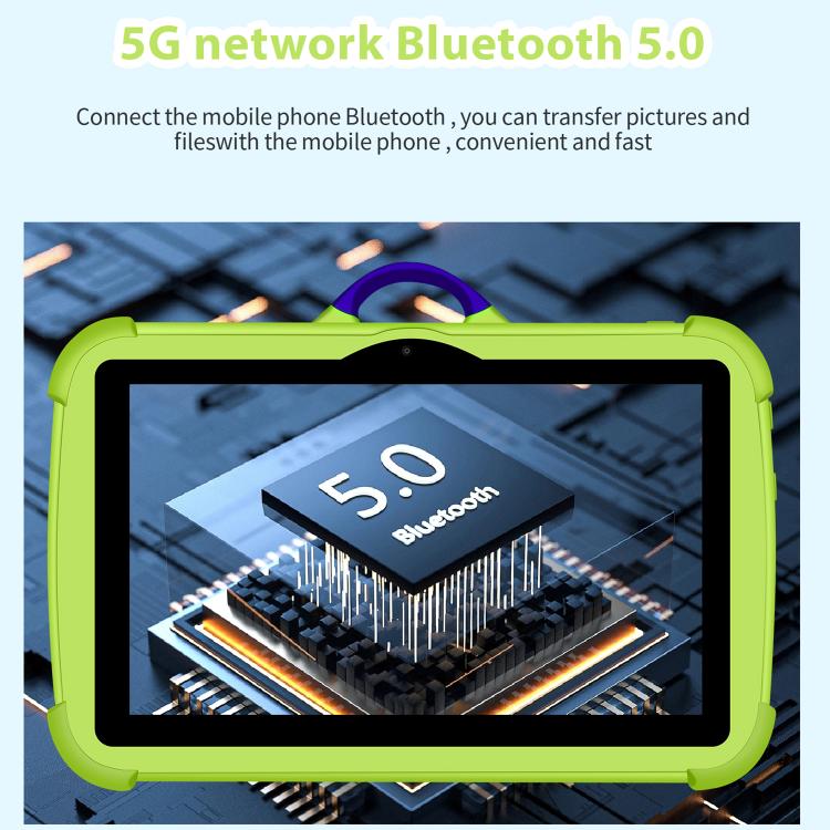 BDF C8 7 inch WiFi Kids Tablet PC, 2GB+32GB, Android 8.1 MTK6735 Octa Core CPU, US Plug, 4GB+64GB