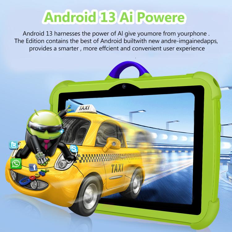 BDF C8 7 inch WiFi Kids Tablet PC, 2GB+32GB, Android 8.1 MTK6735 Octa Core CPU, US Plug, 4GB+64GB