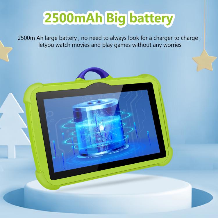 BDF C8 7 inch WiFi Kids Tablet PC, 2GB+32GB, Android 8.1 MTK6735 Octa Core CPU, US Plug, 4GB+64GB