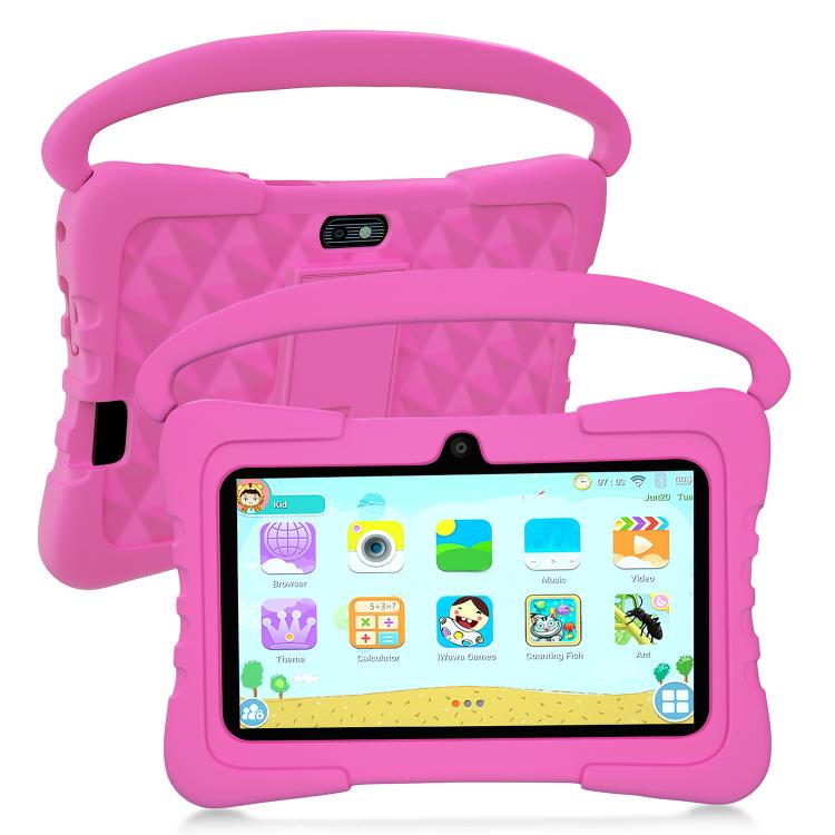 BDF K3 7 inch WiFi Kids Tablet PC with Silicone Case, 1GB+16GB, Android 8.1 MTK6735 Quad Core CPU, US Plug, 3GB+32GB