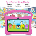 BDF K3 7 inch WiFi Kids Tablet PC with Silicone Case, 1GB+16GB, Android 8.1 MTK6735 Quad Core CPU, US Plug, 3GB+32GB