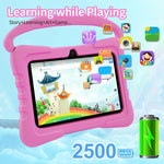 BDF K3 7 inch WiFi Kids Tablet PC with Silicone Case, 2GB+32GB, Android 8.1 MTK6735 Quad Core CPU, US Plug, 4GB+64GB