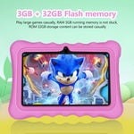 BDF T7 7 inch WiFi Kids Tablet PC with Silicone Case, 1GB+16GB, Android 8.1 MTK6735 Quad Core CPU, US Plug, 3GB+32GB
