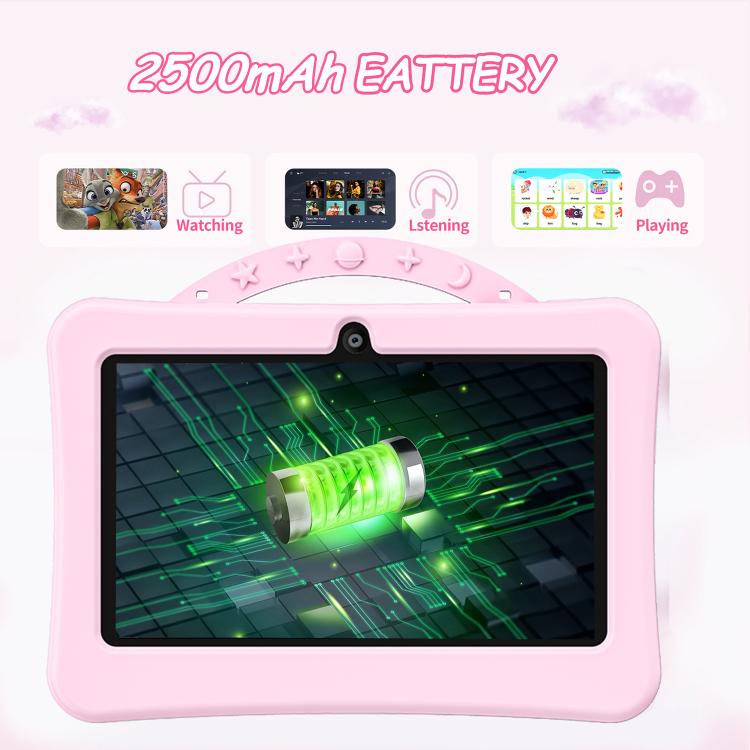 BDF 7 inch WiFi Kids Tablet PC with Portable Astronaut Silicone Case, 1GB+16GB, Android 8.1 MTK6735 Quad Core CPU, US Plug, 3GB+32GB