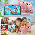 BDF 7 inch WiFi Kids Tablet PC with Spaceman Silicone Case, 1GB+16GB, Android 8.1 MTK6735 Quad Core CPU, US Plug, 3GB+32GB