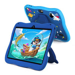 BDF 7 inch WiFi Kids Tablet PC with Spaceman Silicone Case, 2GB+32GB, Android 8.1 MTK6735 Quad Core CPU, US Plug, 4GB+64GB