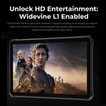 HOTWAV Tab R9 Plus IP68/IP69K Rugged Tablet, 8GB+512GB, 11 inch Android 14 Unisoc T7280 Octa Core 4G Network, Global Version with Google Play, EU Plug, Tab R9 Plus