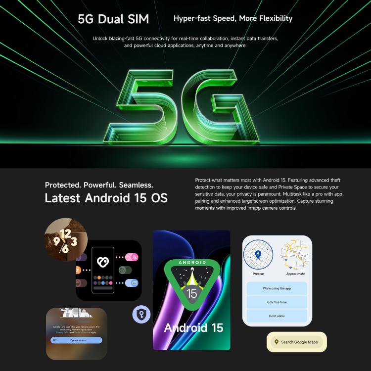 Ulefone Armor Pad 5 Pro Rugged Tablet PC, 12GB+512GB, 11 inch Android 15 MediaTek Dimensity 7400X Octa Core 5G Network, EU Plug, Armor Pad 5 Pro