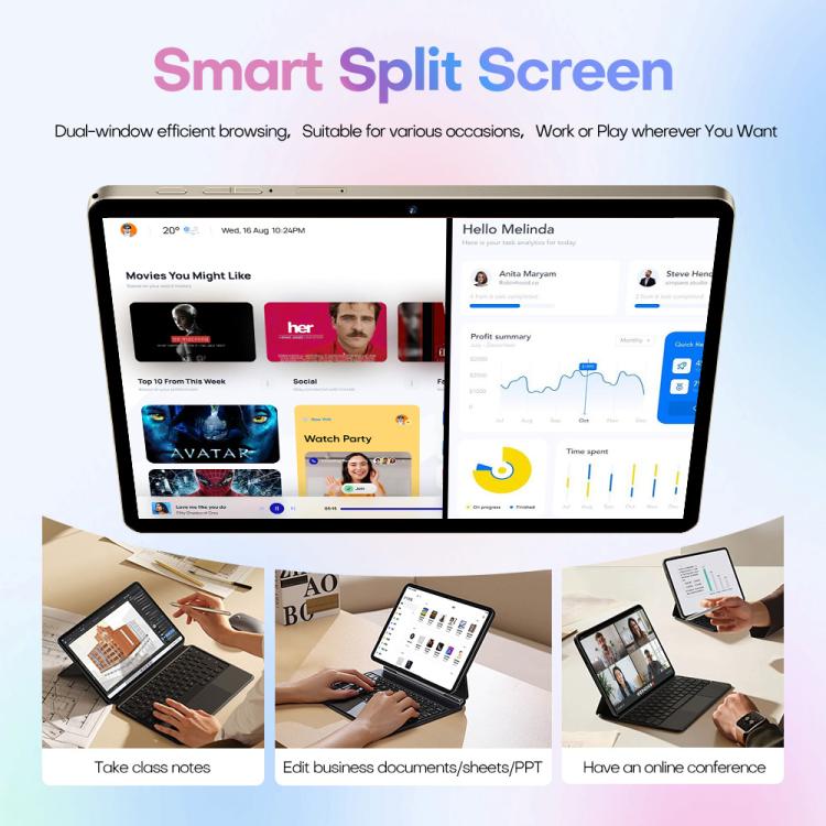 Pad 8 Pro 10.1 inch 4G LTE Tablet PC Combo Set, 4GB+32GB, Android 10 MT6755 Octa Core, with Keyboard / Mouse / Leather Case, EU Plug, EU Plug