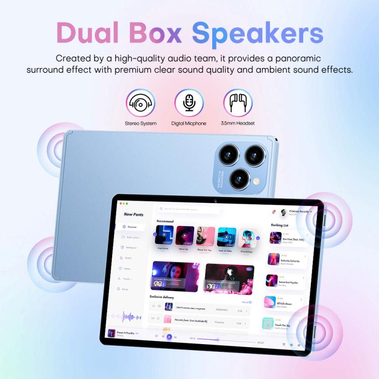 Pad 8 Pro 10.1 inch 4G LTE Tablet PC Combo Set, 4GB+32GB, Android 10 MT6755 Octa Core, with Keyboard / Mouse / Leather Case, AU Plug, AU Plug