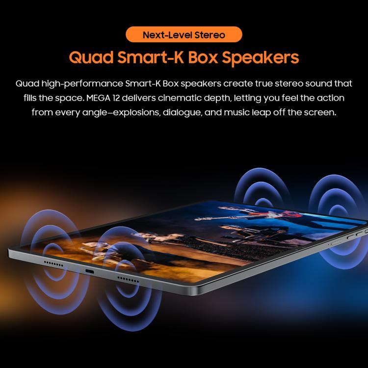 Blackview MEGA 12 Tablet PC, 12GB+256GB, 12.2 inch Android 16 MediaTek Dimensity 7200 Octa Core, Network: 5G, Global Version with Google Play