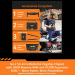 Blackview Active 10 Pro 5G Rugged Tablet, 12GB+512GB, 10.95 inch Android 14 Dimensity 7300 Octa Core, Global Version with Google Play, 12GB+512GB