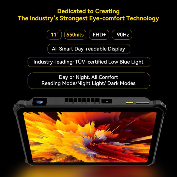 Blackview Active 12 Pro 5G Rugged Tablet, 12GB+256GB, 11 inch Android 15 Dimensity 7300 Octa Core, Global Version with Google Play, 16GB+1TB