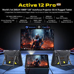 Blackview Active 12 Pro 5G Rugged Tablet, 12GB+256GB, 11 inch Android 15 Dimensity 7300 Octa Core, Global Version with Google Play, 16GB+1TB