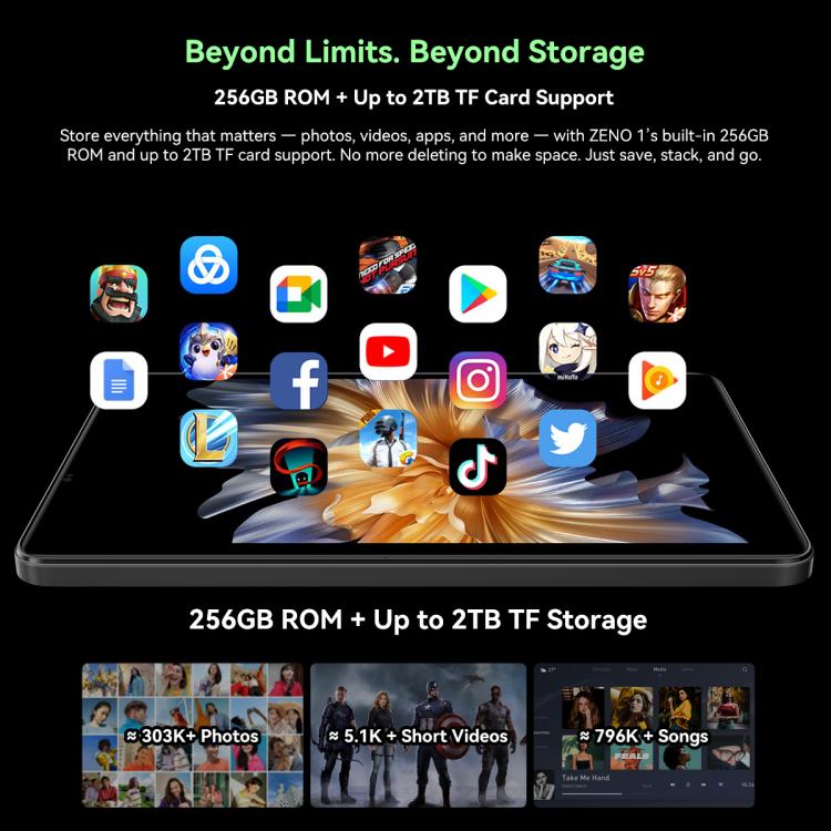 Blackview ZENO 1 Tablet PC, 4GB+64GB, 8 inch Android 15 Unisoc Tiger T615 Octa Core, Network: 4G, Global Version with Google Play, 4GB+64GB