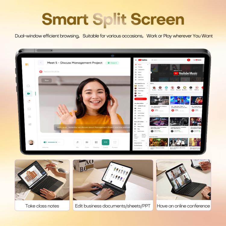 Pad 8 Ultra 10.1 inch 3G Phone Call Tablet PC, 3GB+32GB, Android 10 MTK6755 Octa Core, AU Plug, AU Plug