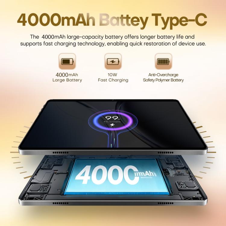 Pad 8 Ultra 10.1 inch 3G Phone Call Tablet PC, 3GB+32GB, Android 10 MTK6755 Octa Core, AU Plug, AU Plug