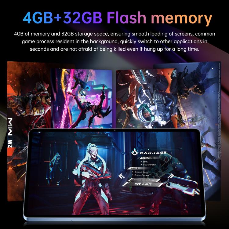 Pad 16 Pro 10.1 inch 4G LTE Tablet PC, 4GB+32GB, Android 10 MTK6755 Octa Core, EU Plug, EU Plug