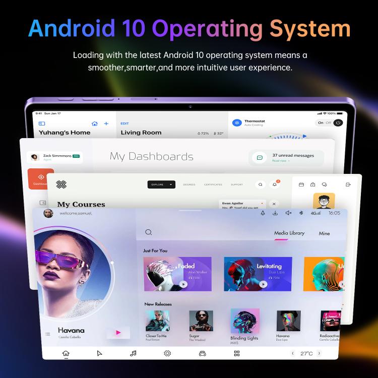 Pad 16 Pro 10.1 inch 4G LTE Tablet PC, 4GB+32GB, Android 10 MTK6755 Octa Core, UK Plug, UK Plug