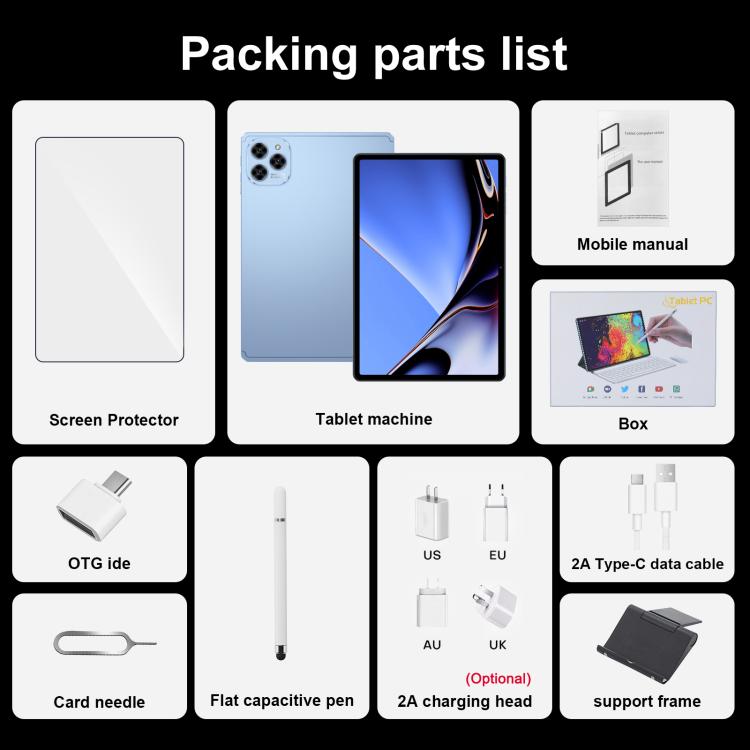 Pad 16 Pro 10.1 inch 4G LTE Tablet PC, 4GB+32GB, Android 10 MTK6755 Octa Core, UK Plug, UK Plug