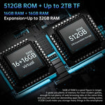 Unihertz 8849 Tank Pad Rugged Tablet PC & Projector, 16GB+512GB, 10.95 inch Android 14 Dimensity 8200 Octa Core 5G Network, EU Plug, Tank Pad 5G Network