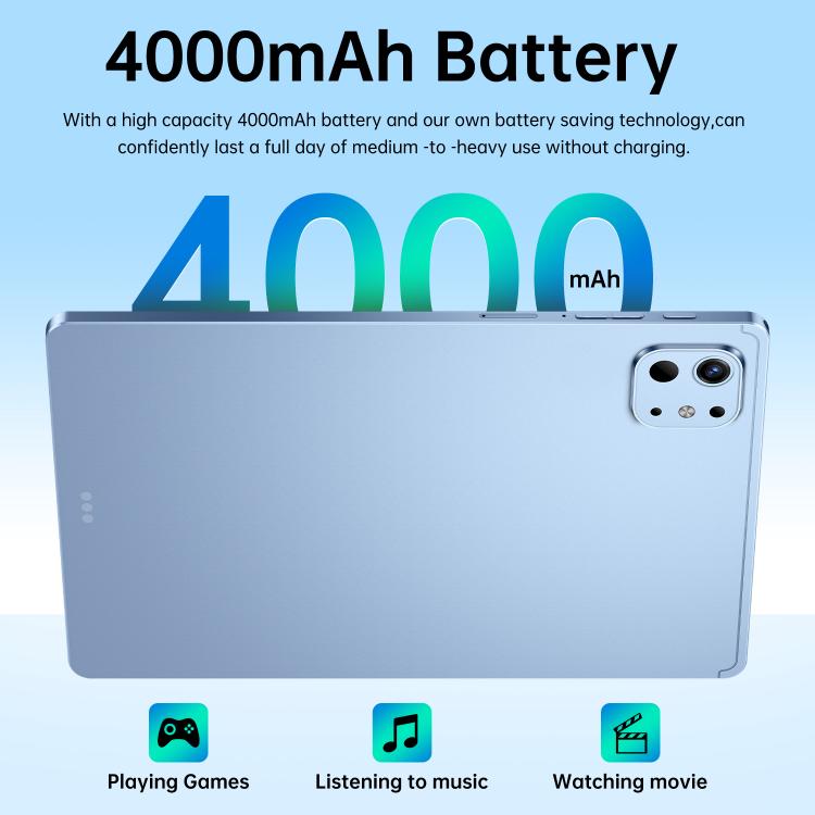 Pro 13 10.1 inch 4G LTE Tablet PC, 4GB+32GB, Android 10 MTK6755 Octa Core, US Plug, US Plug