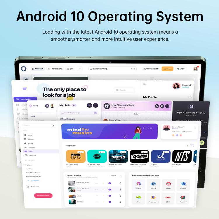 Pad 7 Pro 10.1 inch 4G LTE Tablet PC, 4GB+32GB, Android 10 MTK6755 Octa Core, US Plug, US Plug