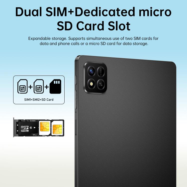 Pad 7 Pro 10.1 inch 4G LTE Tablet PC, 4GB+32GB, Android 10 MTK6755 Octa Core, AU Plug, AU Plug