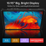 Unihertz 8849 Tank Pad Ultra Rugged Tablet PC & Projector, 16GB+512GB, 10.95 inch Android 15 Dimensity 8200 Octa Core 5G Network, EU Plug, Tank Pad Ultra