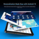 OUKITEL RT3 Plus 4G Network IP68/IP69K Rugged Tablet, 4GB+128GB, 8.0 inch Android 15 MediaTek G81 Octa-Core Support Dual SIM, EU Plug, RT3 Plus 4GB+128GB