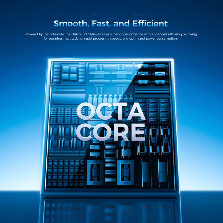 OUKITEL RT3 Plus 4G Network IP68/IP69K Rugged Tablet, 4GB+128GB, 8.0 inch Android 15 MediaTek G81 Octa-Core Support Dual SIM, EU Plug, RT3 Plus 4GB+128GB